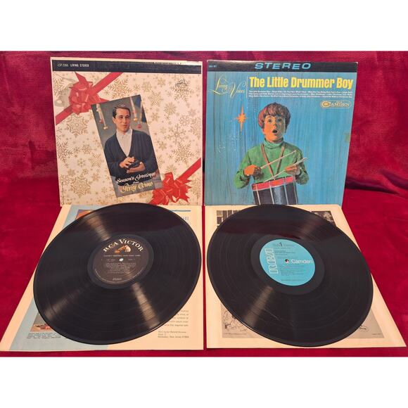 Christmas vinyl 59 perry como and 65 little drummer boy vg+ - Picture 1 of 11